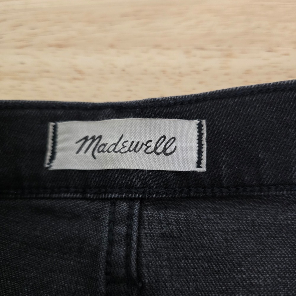 Madewell Classic Straight Jean Black Wash Women's Size 28 - Picture 3 of 10